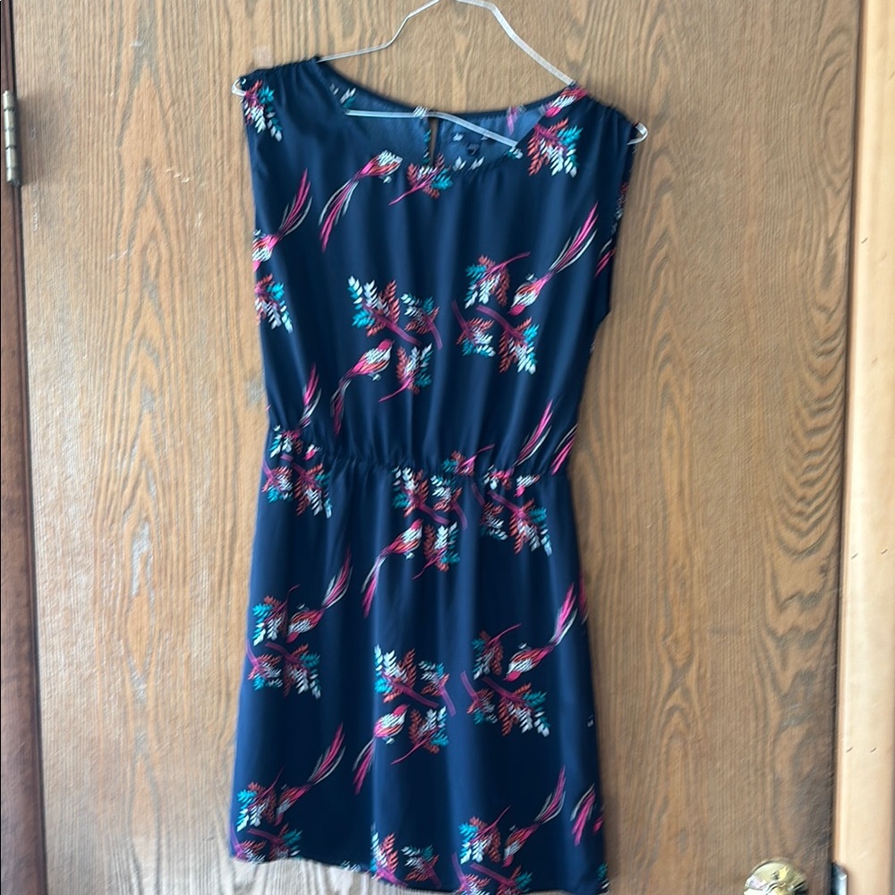 Gap Elegant Navy Floral Dress EUC Size S